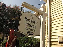 The Rockdale Citizen is a newspaper serving the community of Rockdale County, Ga. The Citizen publishes five days a week.