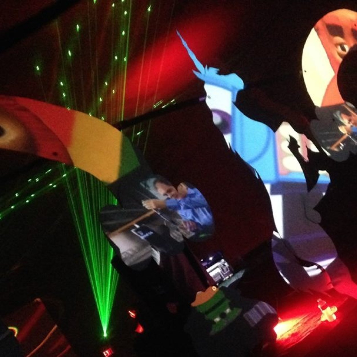 Live Video Mixing, Lighting, Lasers, LED walls we can help you out with any event. Do not hesitate to contact Happy Hirsh Visuals.