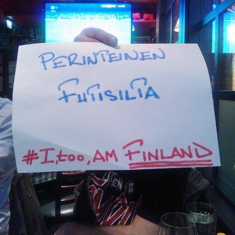 Meikäläisetkin kuuluu tähän yhteiskuntaan. We, too, are full members of the Finnish society. #minakinolensuomi #itooamfinland
