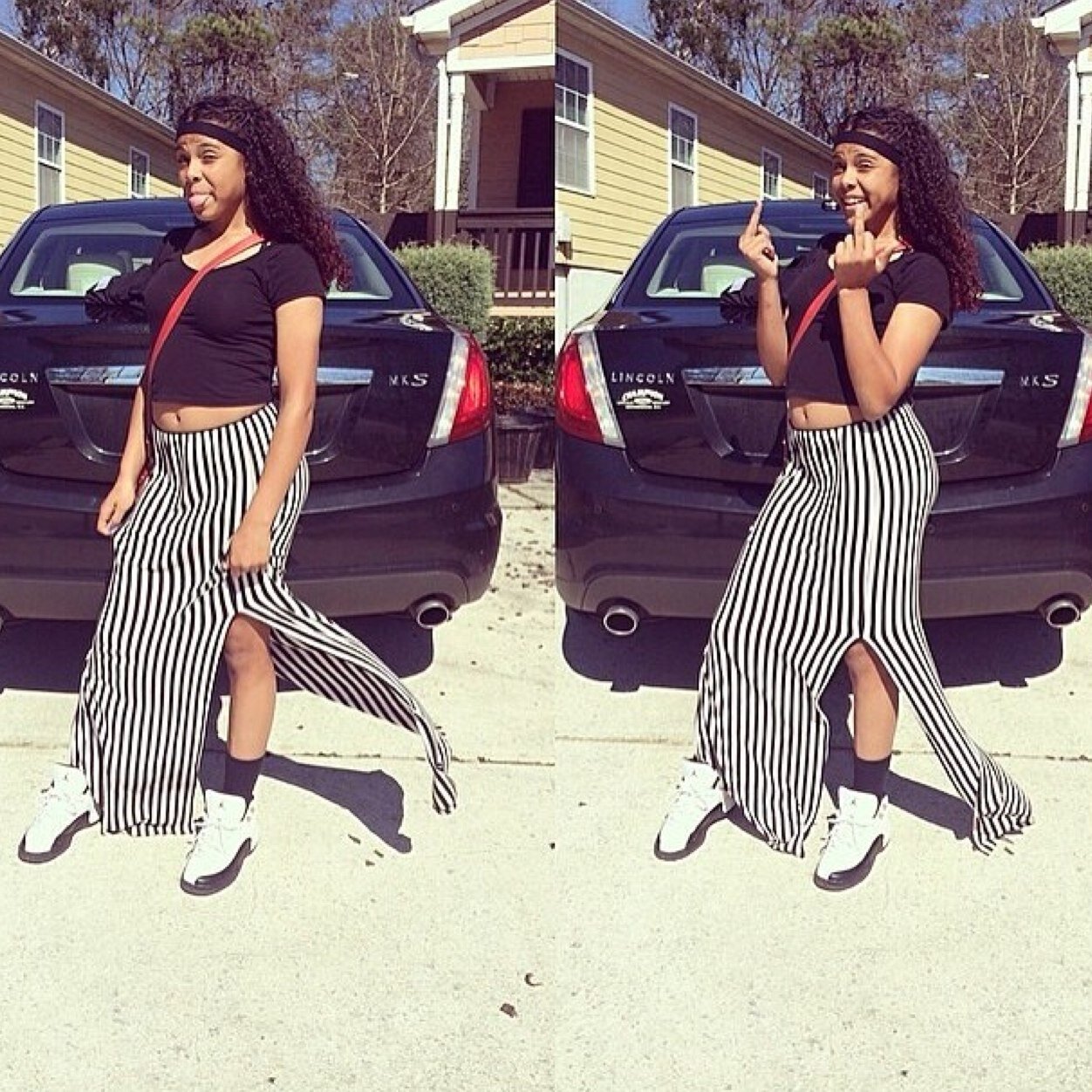 ..Nigga glo up . Luh Sis @baeism Baby sis @chanteldior_ , If they aint lurkin sum wrong