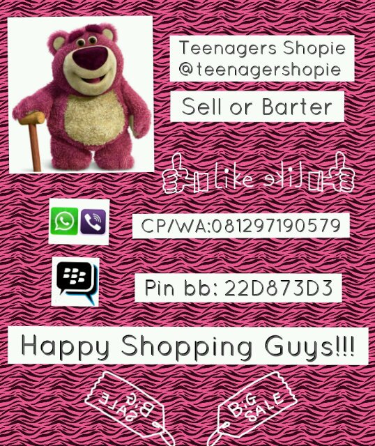 Insyah allah trusted! Shipping for jne and wahana! Happy Shoppingg☺♥ CP?please cek ava♣♦ Swifties♥