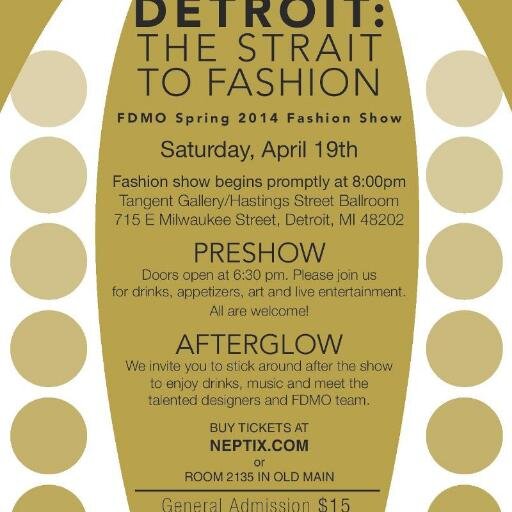 Fashion Design & Merchandising Organization of Wayne State University!

http://t.co/wLmMTv16ov