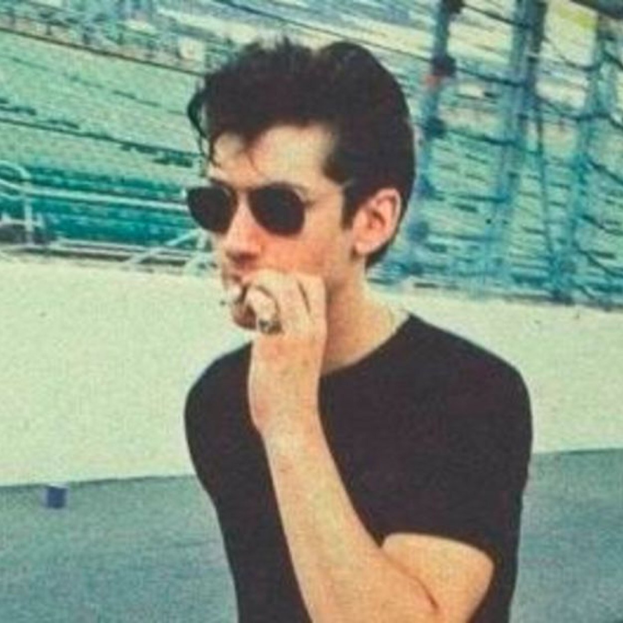 -TWDRP//28- I haven't got a figure for a vest, But I do have a British accent and I am in a Rock and Roll band called Arctic Monkeys. Well I was..