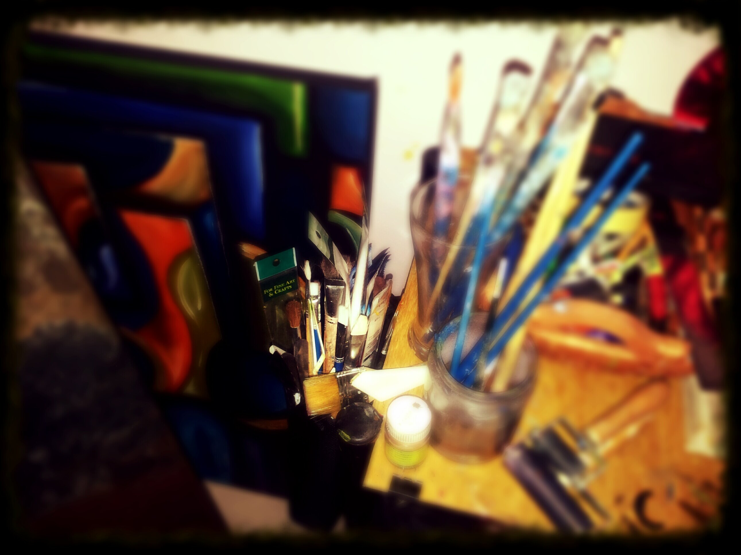 Abstract art can be a painting or sculpture that does not depict a person, place or thing in the natural world.even in an extremely distorted or exaggerated way