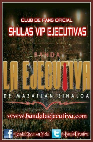 #ShulasVIPEjecutivasDF CLUB DE FANS DE @BandaEjecutiva , unete a nosotros y apoya #NoMeLamentare en tu estacion de radio favorita  :D