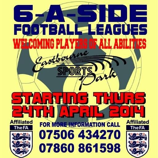 5-a-side and 6-a-side football throughout Sussex. Leagues, tournaments and other competitions tailored for our players