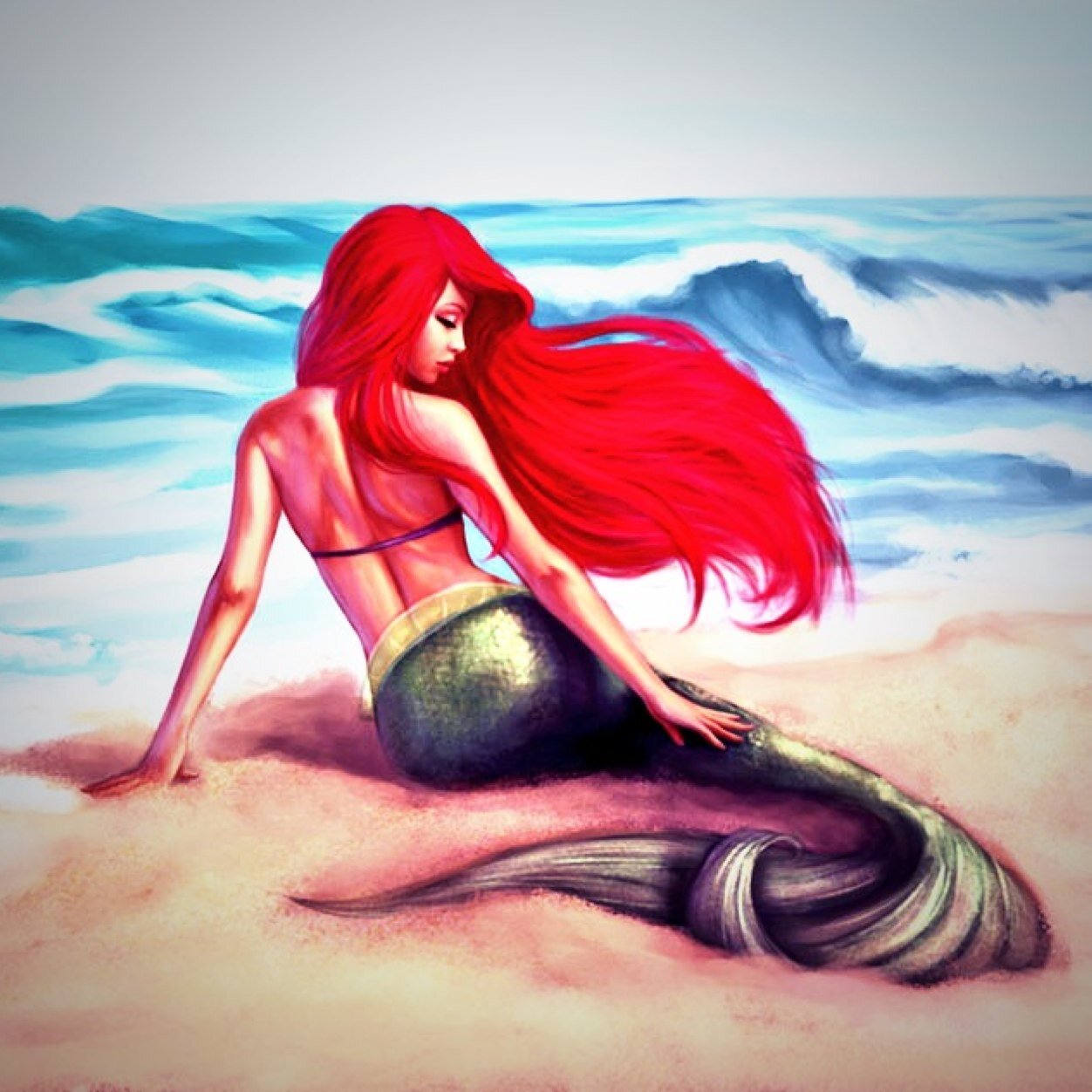 Hi i'm princese Ariel i live in the water with my dad and sisters but i can aslo live on the land . Follow me and i will follow you back