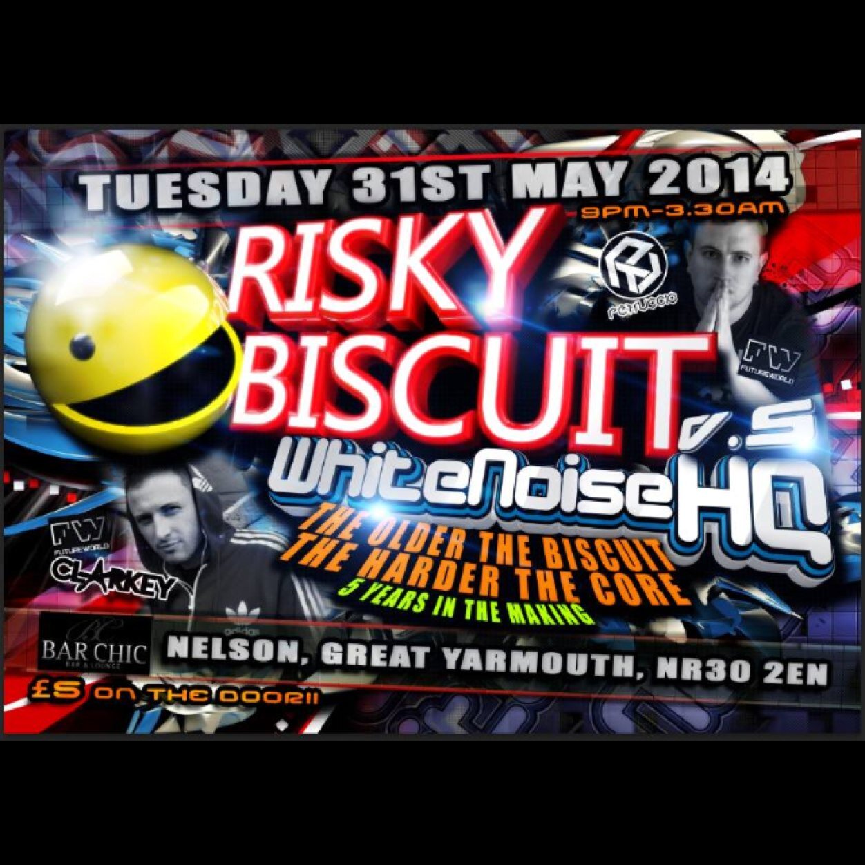 Risky Biscuit bringing you the sound of hardcore/drum n bass across east anglia.