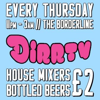 Every #Thursday @the borderline // £2 Drinks // DJs Play #rnb//#hiphop//#filthypop