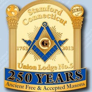 Union Lodge No. 5,  A.F & A.M, Stamford, CT  USA  -  Chartered in 1763