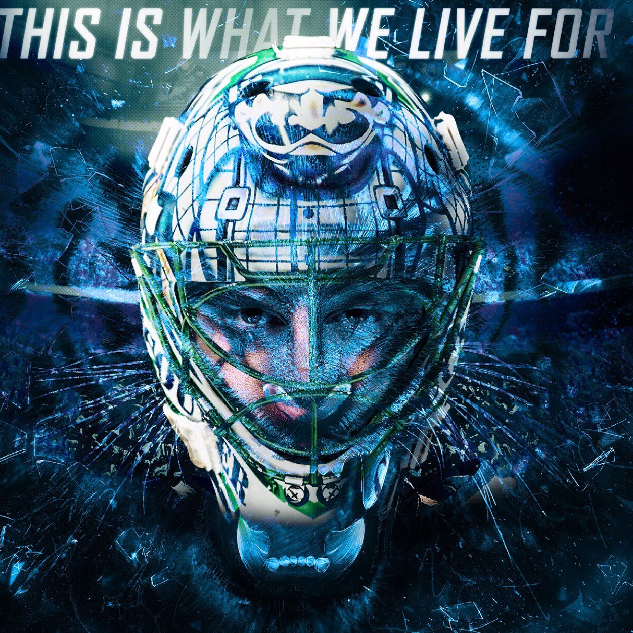 You follow me I follow you. warriors A hockey numbre 20 never give up you can accomplish your dreams no mater what
