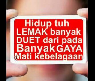 Lemaklah kau follow dulu !