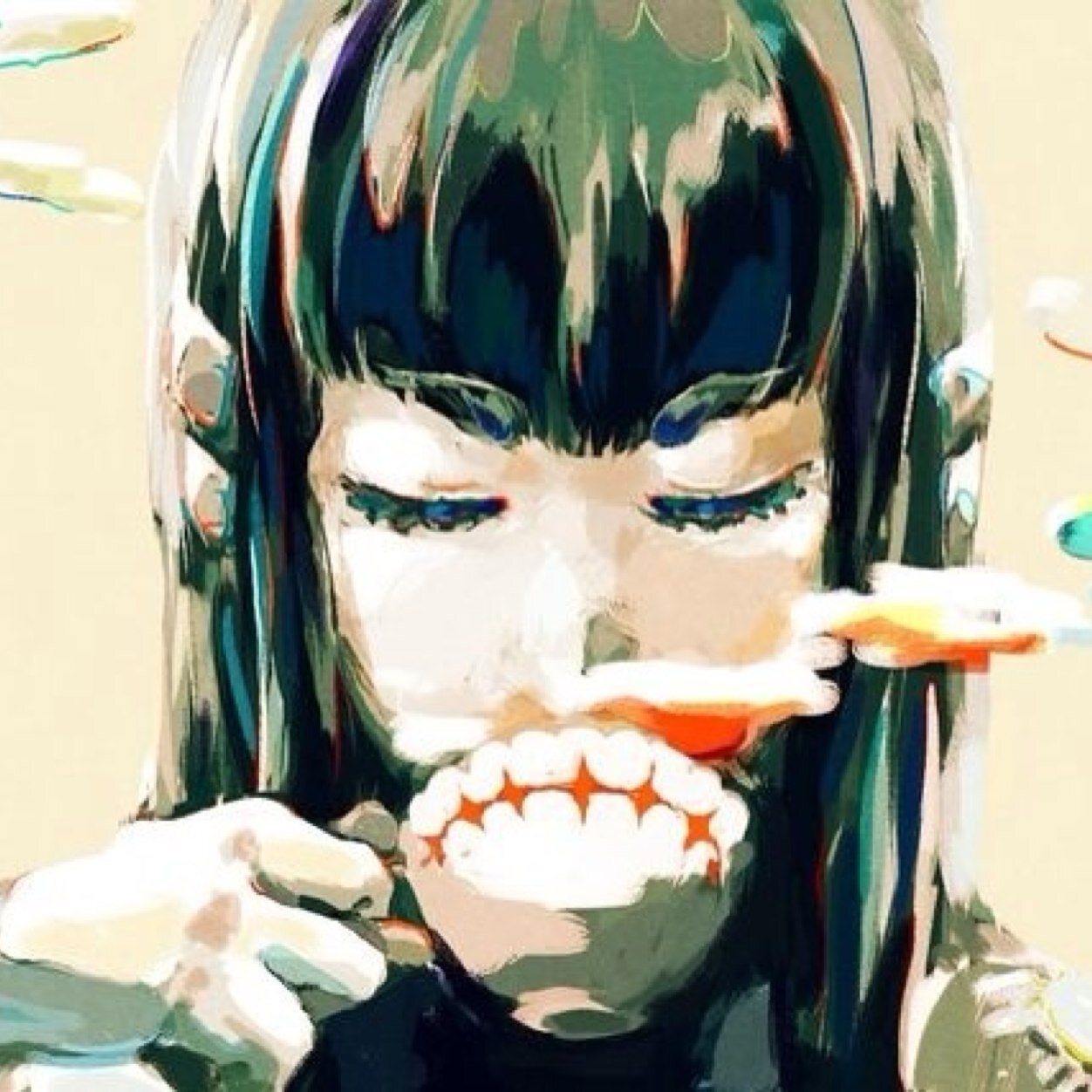Rule with an iron fist, seek out those that posess the strongest will, allow the unworthy to fall~ Now I look to the future with my @Sanageyama_ [[KLK RP]]