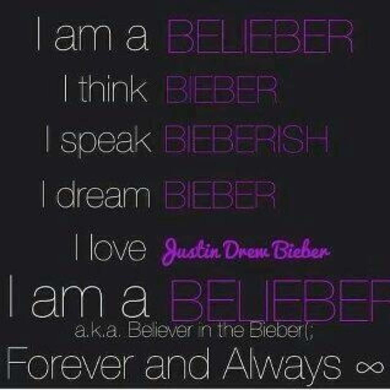I love jb so I'm a be liber forever and I will always be here for him