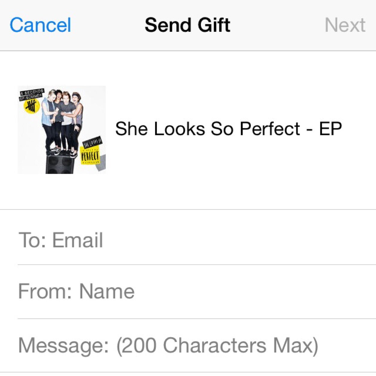Australian Competition to win a gifted She Looks So Perfect EP by following @minniemelxox ! For details see favourites. Previously @MyDirectional