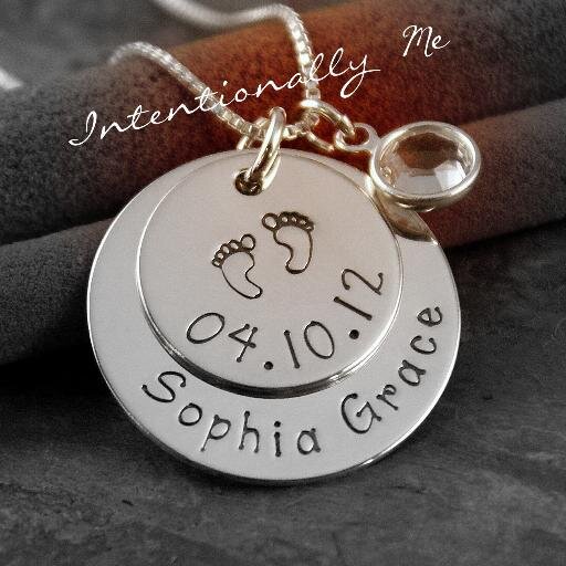 Personalized Hand Stamped Jewelry, Mommy Necklaces