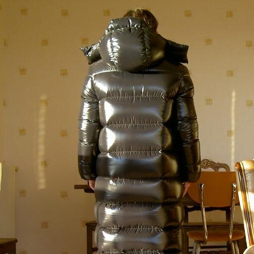 I love wearing nylon gear and down jackets