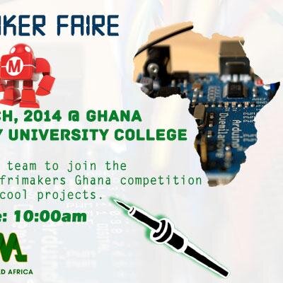 Empowering  makers in Africa to develop sustainable projects and use making to solve local challenges and create an exchange of best practices between locals.