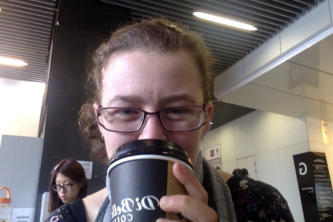 She/her. Moderately competent adult. Quietly angry much of the time. Sometimes sings stuff. Works in clinical trials.