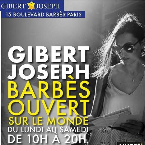 magasin Gibert Joseph à Barbès
Paris XVIII
Librairie, Papeterie, Disques, Videos...