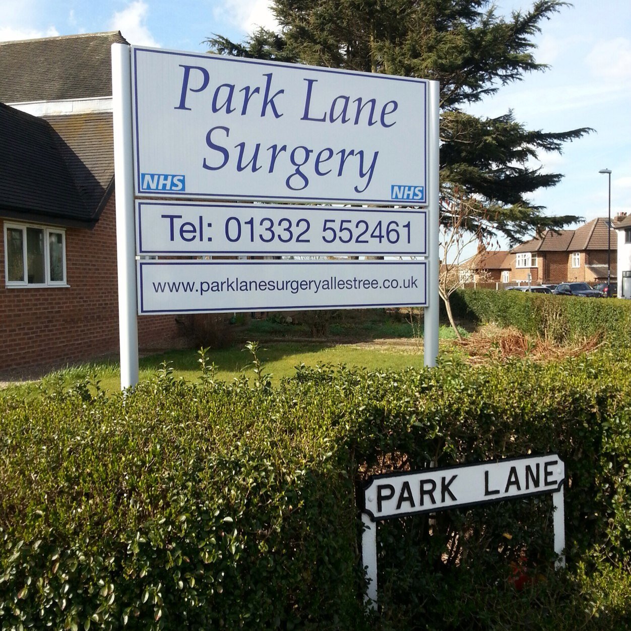 Park Lane Surgery, 2 Park Lane, Allestree, Derby, DE22 2DS. Please note that we cannot provide medical advice on Twitter.