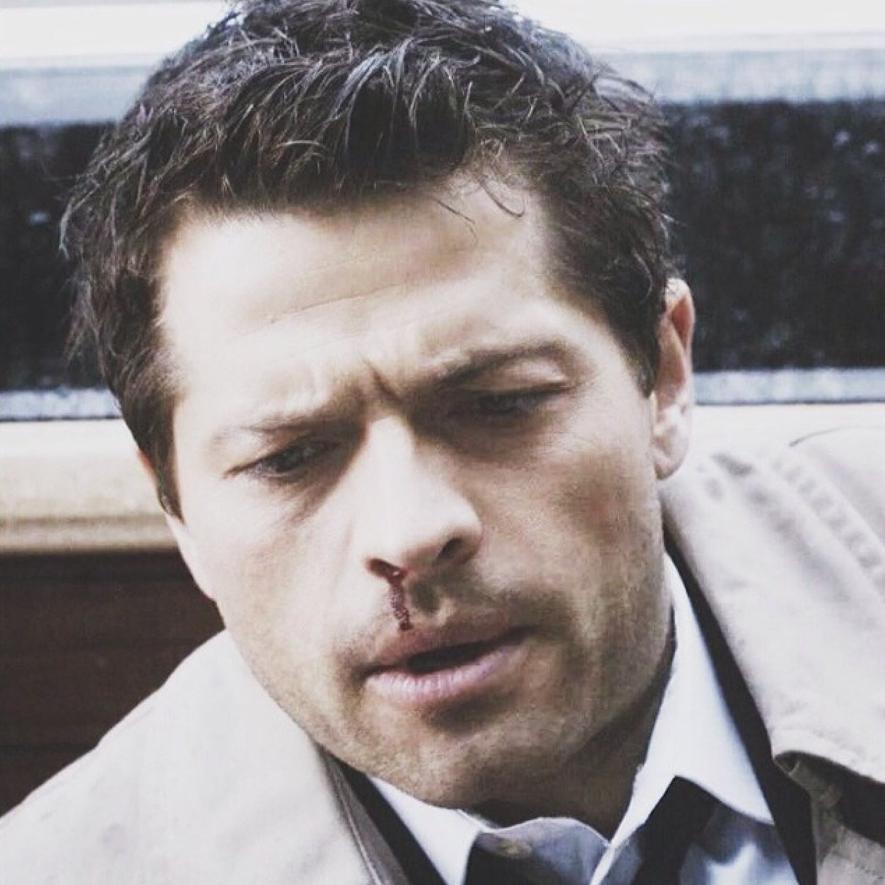 A fallen angel. Be nice. Or I will set your assbutt on fire. The only thing Dean has that's real is his boobs. Kay.