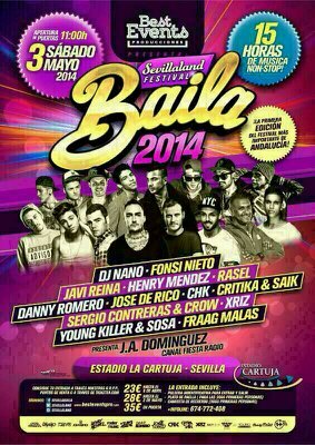 sevillaland baila 2014 estadio olimpico (isla de la cartuja-sevilla) 3 de Mayo ¿te lo vas a perder?