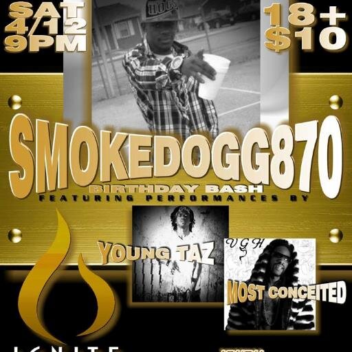 tha official page of @smokedogg870 mixtape on tha way (jackin 4 beat) check me out on youtube,reverbnation, and my bandcamp....follow and i'll follow back!!!