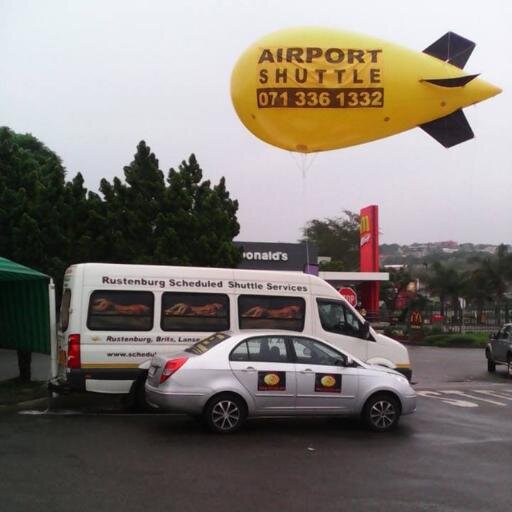 a shuttle service commuting between Rustenburg and Gauteng on a daily basis.Transport is by means of a mini bus and a car.