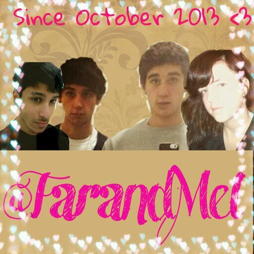 Hey! Its Faris and Melissa xo pop a trace c: Follow us on keek as well: @farandmel xxx