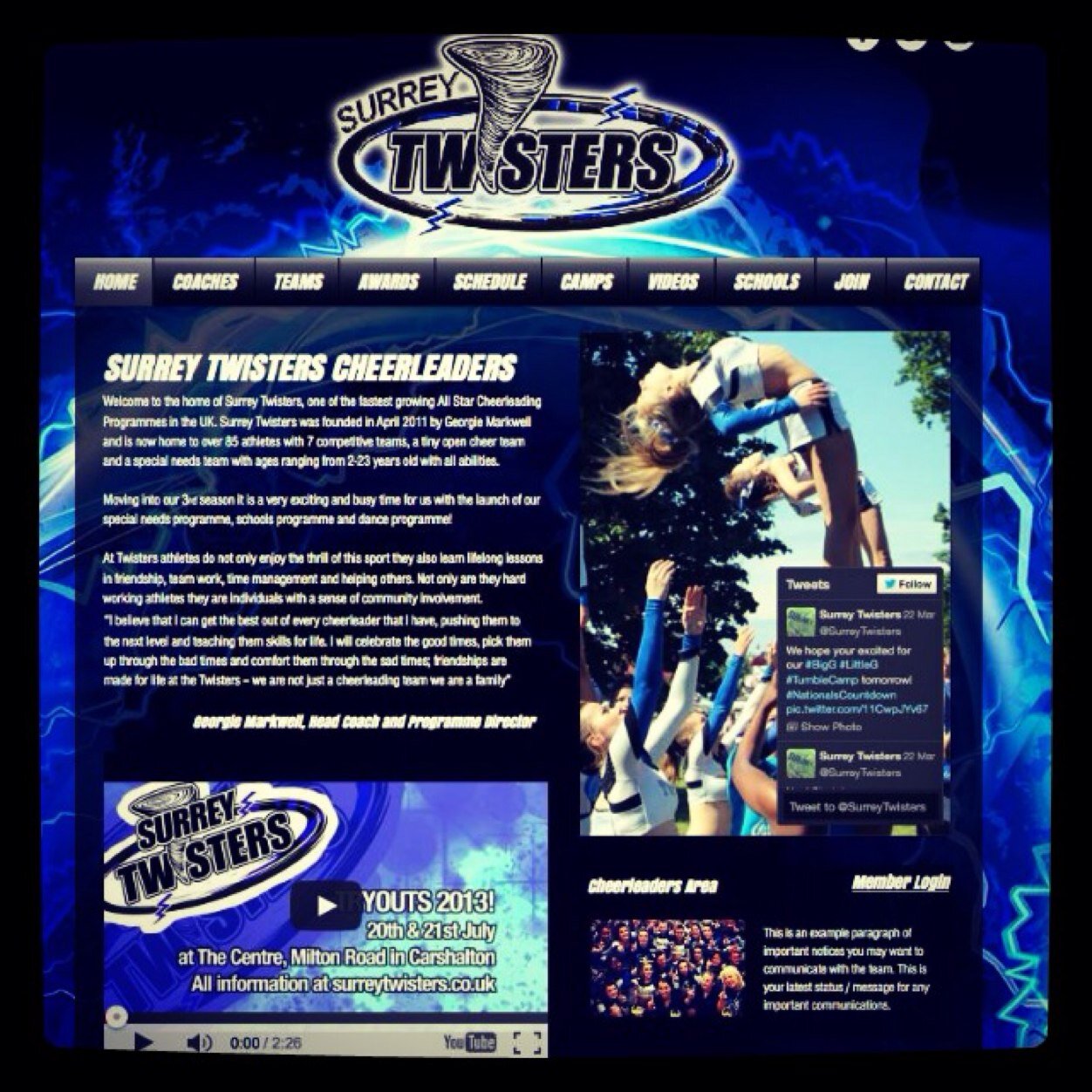 Very successful Surrey Twisters! Eclipse, Storm Rush, Tornados, Hurricanes, Thunder, Whirlwinds, Lightning, Raindrops, Sunshine, Reign georgie@twistersuk.com