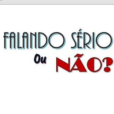 Projeto Piloto do programa Falando Sério Ou Não.