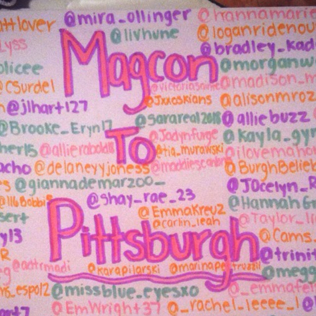 The magcon fam to PITTSBURGH