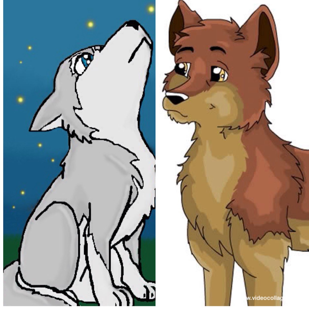 ||Both: Mom:@crazykats2 Dad:@gaara_sand5. 14 years. Related.||Dakota: redish pup. Song:none.||China: Song:Let Him Go((girl version of let her go))