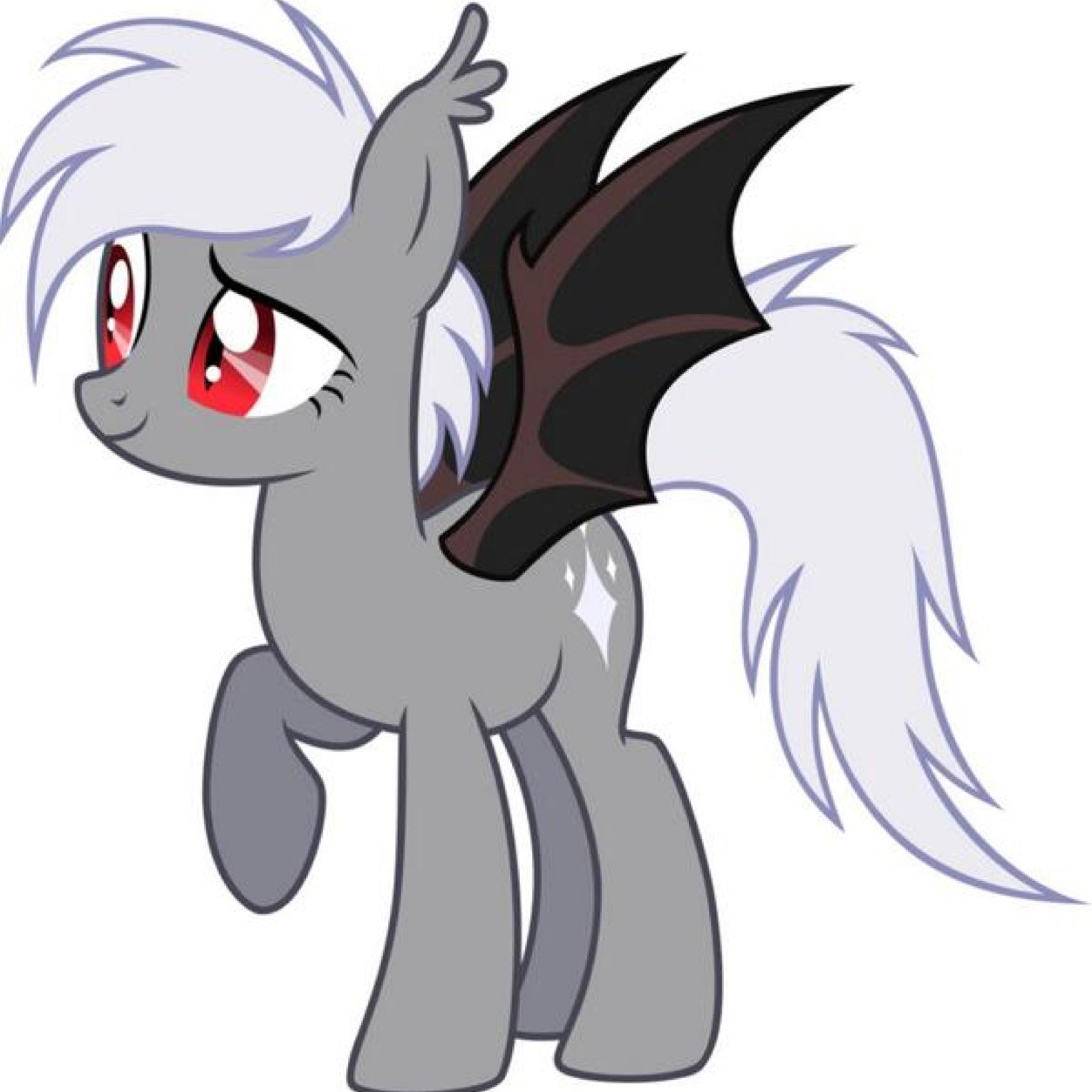 A single batpony pretty insane loves shinything and is a virgin looking for a master or pet/slave