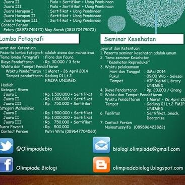 Informasi yuukk Add Fb : Olimpiade Biologi
