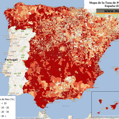 mapadelparo's profile picture. Todos los mapas para conocer el paro a nivel municipal, provincial, regional y por países