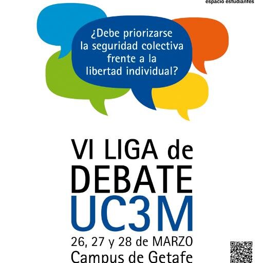 SDebateUC3M's profile picture. Sociedad de Debate creada en 2008 por un grupo de antiguos alumnos de la Universidad Carlos III de Madrid. Formamos en oratoria, debate y argumentación.