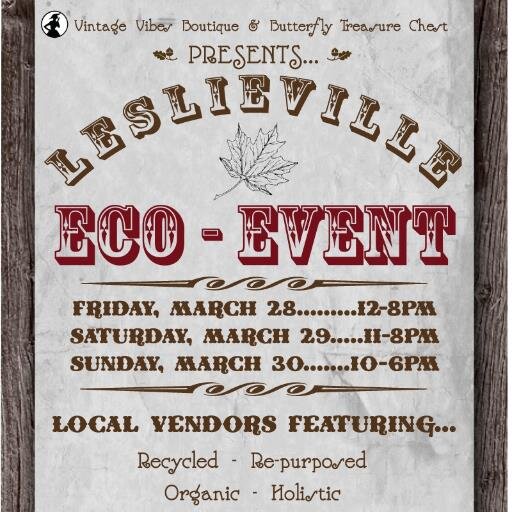 Eco-Event featuring natural, organic, recycled and re-purposed products