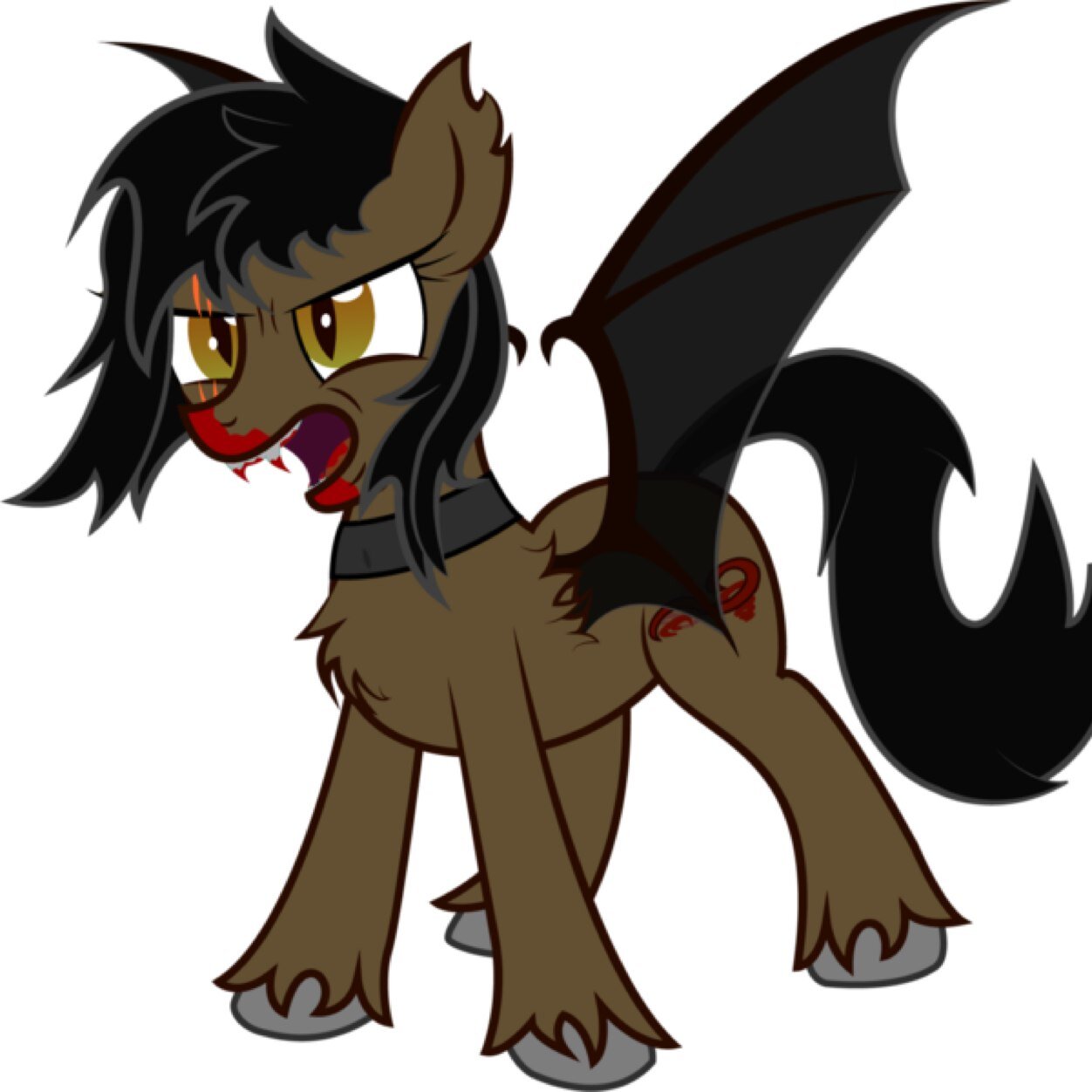 R34_Huntor's profile picture. Huntor: A vampire werewolf mare with no memory// Night: a vampire mare who's in heat.