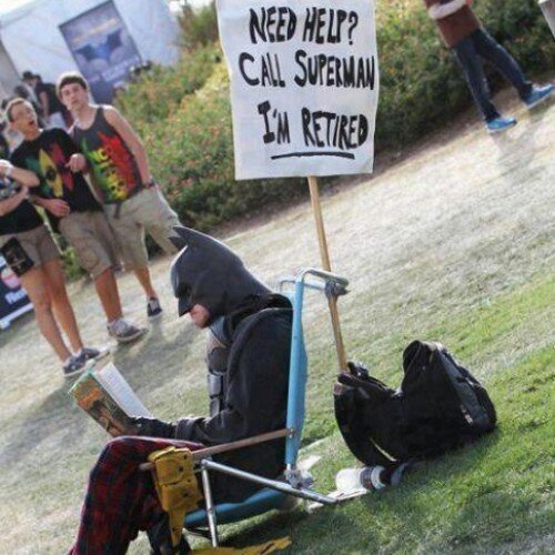 BatmansNipple's profile picture. My name is Batman, I'm a retired crime fighter, sometimes I'm funny, most of the time I'm shouting at the microwave.  Fuck my life.