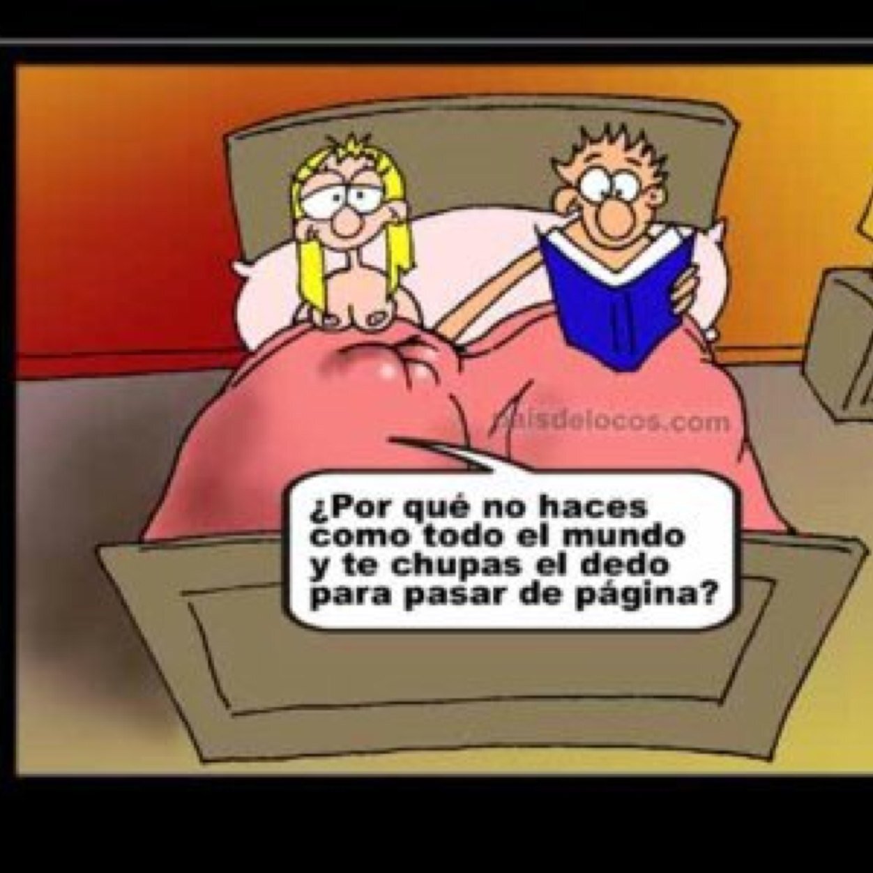 El chiste no esta en hacernos reir, esta en coger bien. Sigueme, voy empezando...