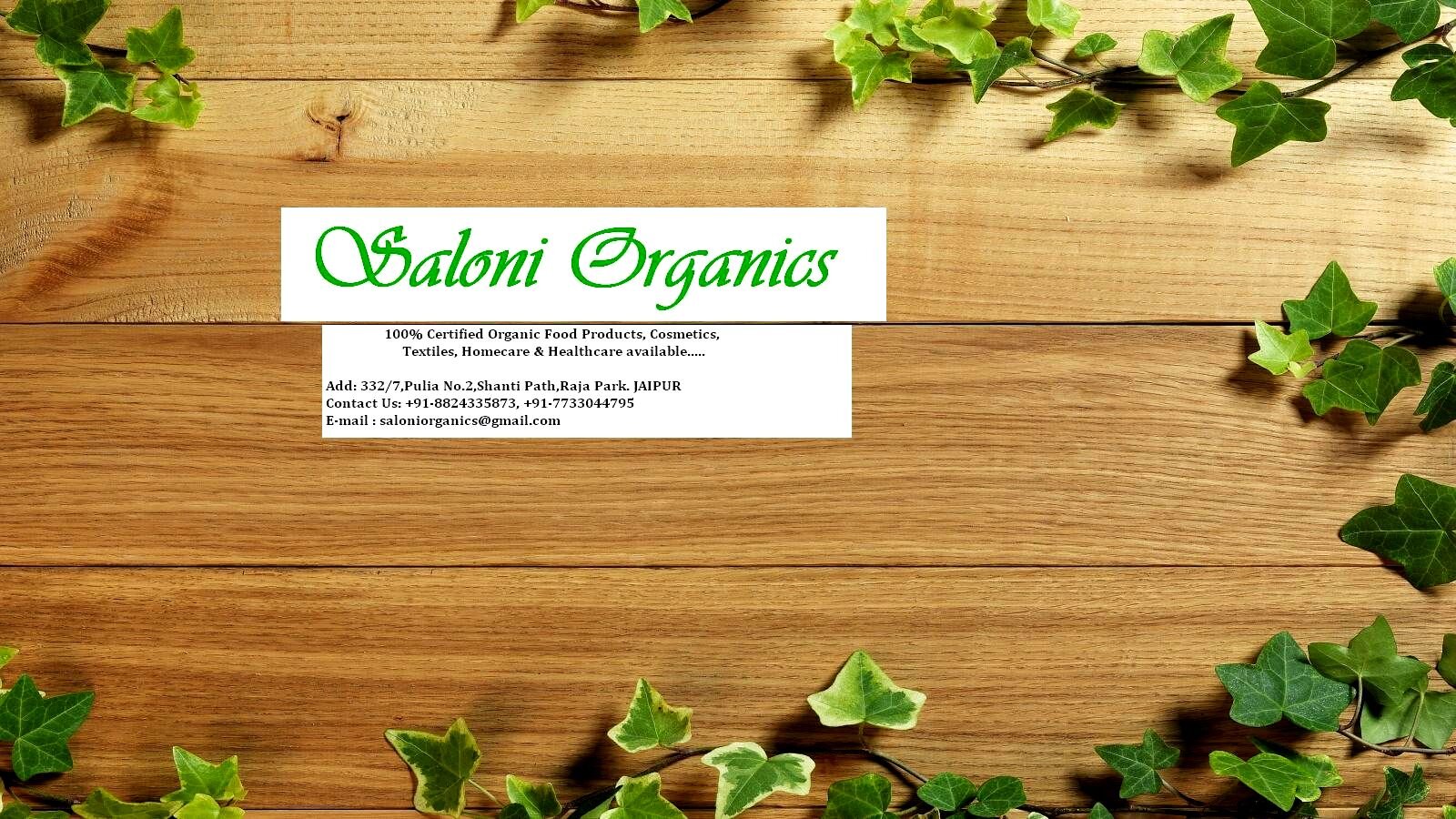Multi Brand organic Food Store with huge variety of certified Organic Grocery, Cosmetics, Textiles, Helathcare & Homecare products in Jaipur.
+91-7733044795