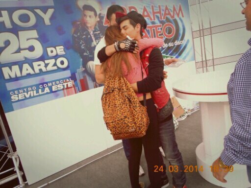 Put an A/\ in your life.
The sum of Their kisses = 121.
Your smile, my smile. Abraham Pivon..como lema Sevillano.