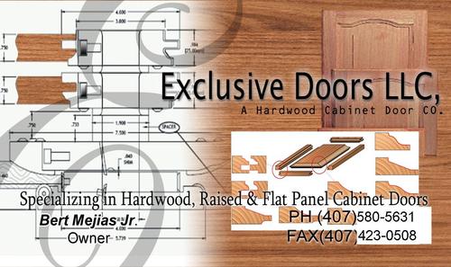 Custom Made Cabinet Doors, Flat & Raised Panel Doors, Custom Finishing & Refinishing