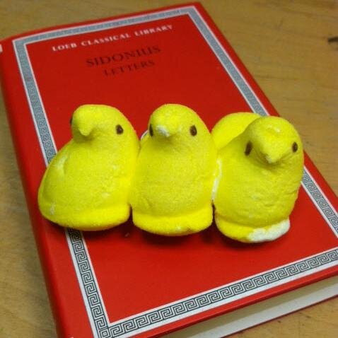 Justa buncha marshmallow goodness, gettin' our kicks at Phillips Memorial Library, Providence College. Visit us over on our Library Twitter @Library_PC