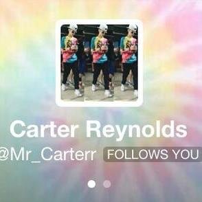 you got a carter follow and you deserve it, well done; i love you and so does carter.
