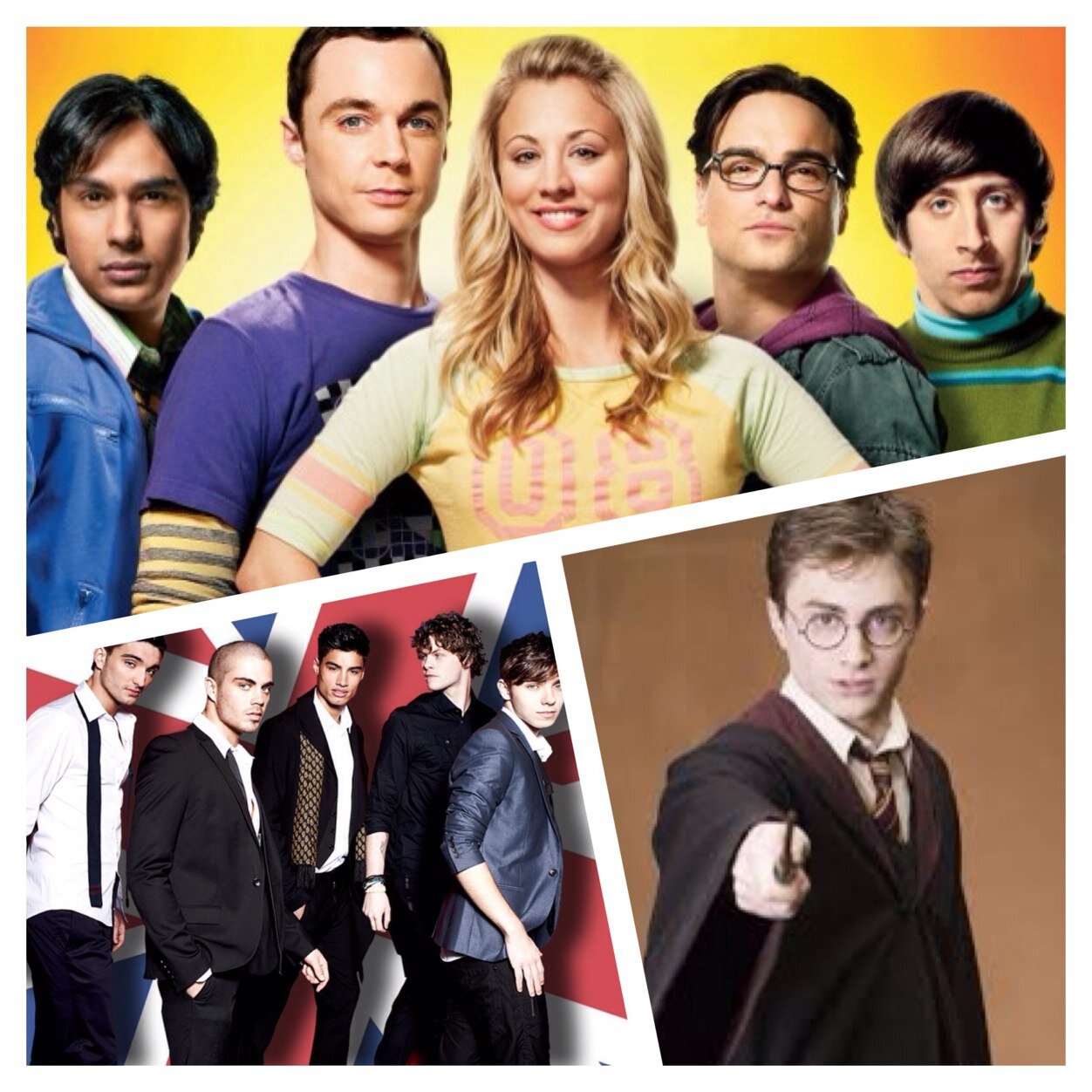 Slighly in Love with The Wanted, Harry Potter, The Big Bang Theory, Percy Jackson.