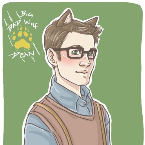 WolfDeanW's profile picture. Dean Winchester. Alpha wolf. @LittleLambCas is my mate.