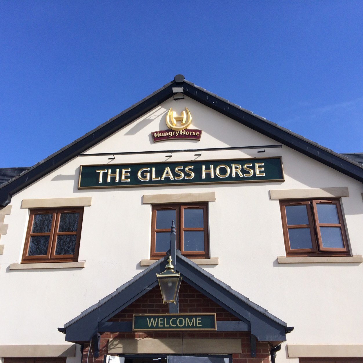TheGlassHorse's profile picture. We open as a newly built Hungry Horse family pub/restaurant where you will find a family friendly atmosphere, relaxed dining, varied menu and monster food.